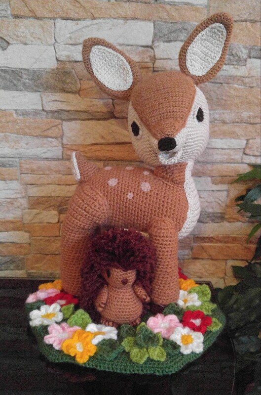 Deer and Hedgehog Pattern Amigurumi