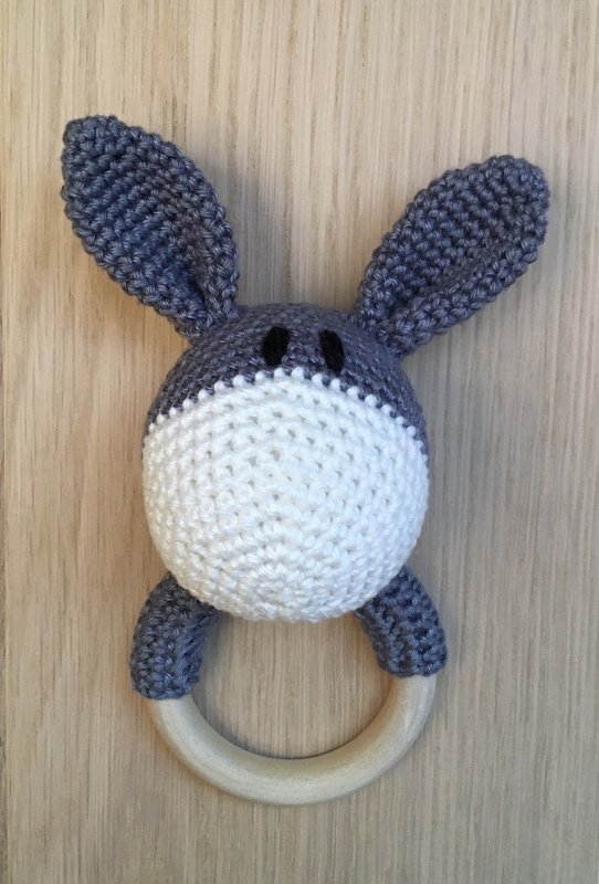 English Pattern for the Wooden Teething Ring Dog &amp; Donkey