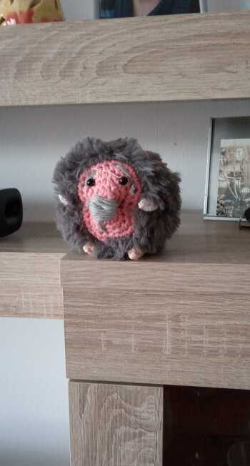 Die Wolle ist nicht so einfach wie es aussieht aber sonst ging er gut