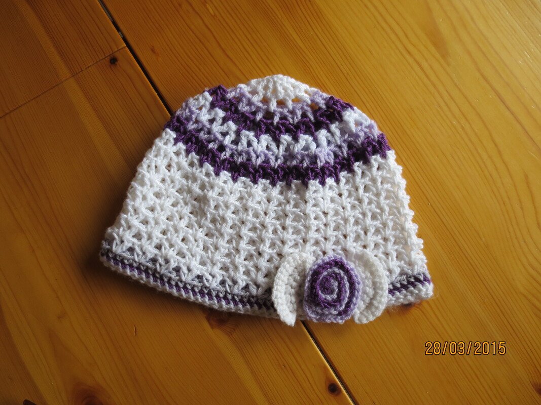 Häkelanleitung Kindermütze Grösse 40-54cm Kopfumfang Summer Design No.4