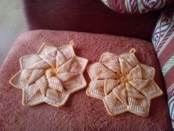 Beschreibung einfach super ,ganz leicht nachzuarbeiten sind meine lieblings topflappen