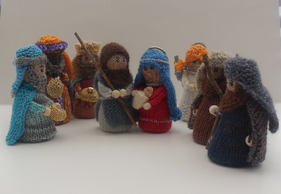 Strickanleitung - Krippenfiguren 9tlg.