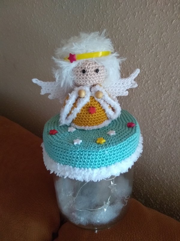 Windlicht oder Bonbonglasbezug Engel Schutzengel Andenken Verstorbene Trauer