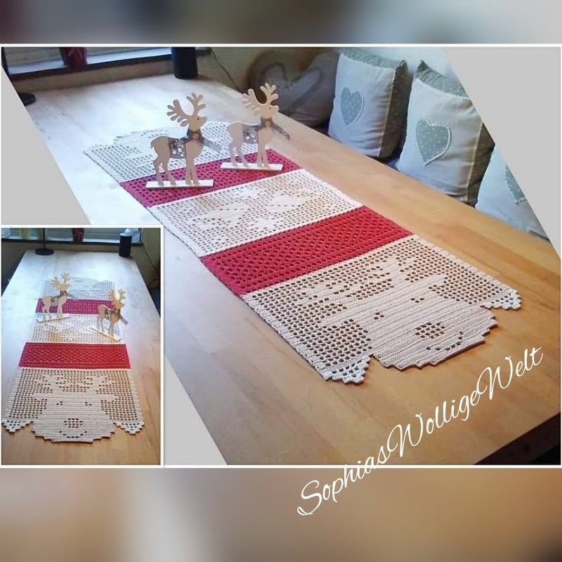 Häkeln / Tischläufer "Rudi"