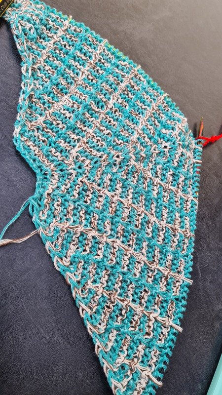 Strickanleitung Ponchotuch einfach individualisierbar