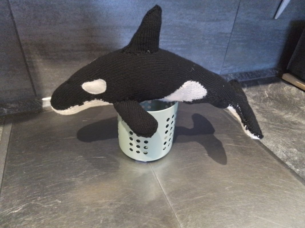 Arrluk Orka / Schwertwal / Killerwal, Strickanleitung