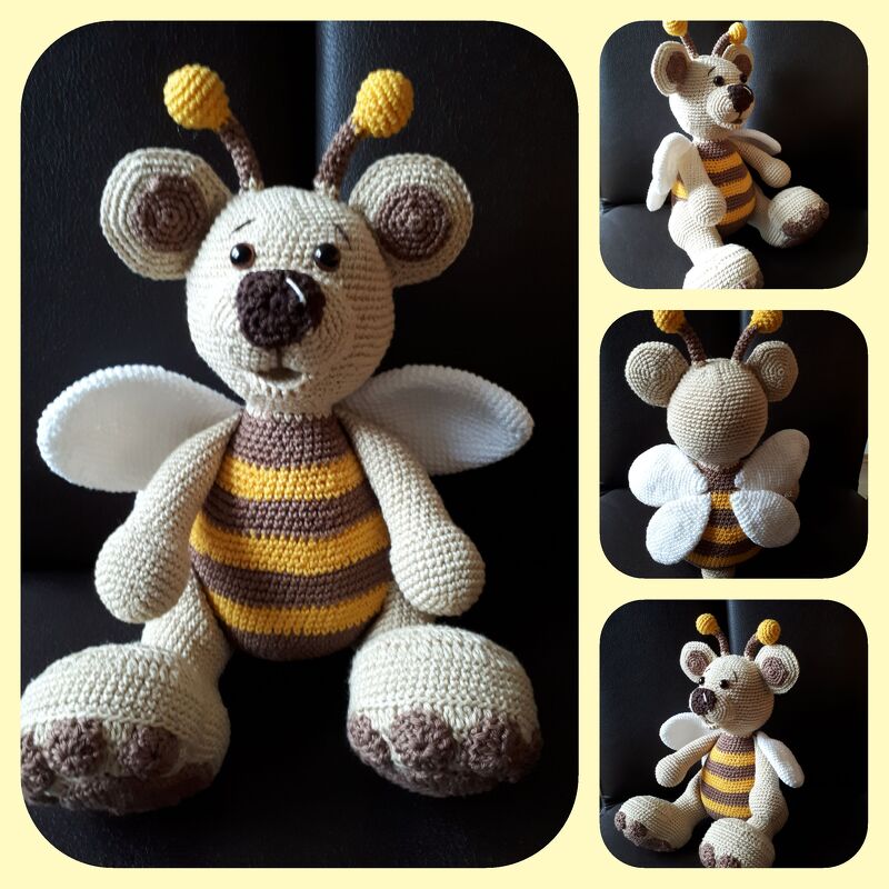 Häkelanleitung / Amigurumi / Bibo Bienenbär