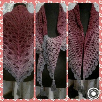 Garn von Hobbii, Twirls in Fb. Fuchsia Spinel (49) aus 100% Baumwolle.
NS 3,0 mm