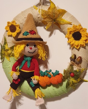 Mit freundlicher Genehmigung von Diana Jadwisczcak ........ eine wunderschöne Art den Jupp in einen Türkranz zu integrieren... ich  bin begeistert .... Danke dafür, Diana :-)