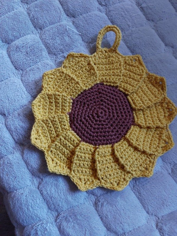 Topflappen Sonnenblume / Blüte