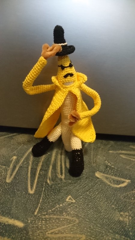 Häkelanleitung Jim Banane oder Komissar Jim