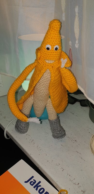 Häkelanleitung Jim Banane oder Komissar Jim