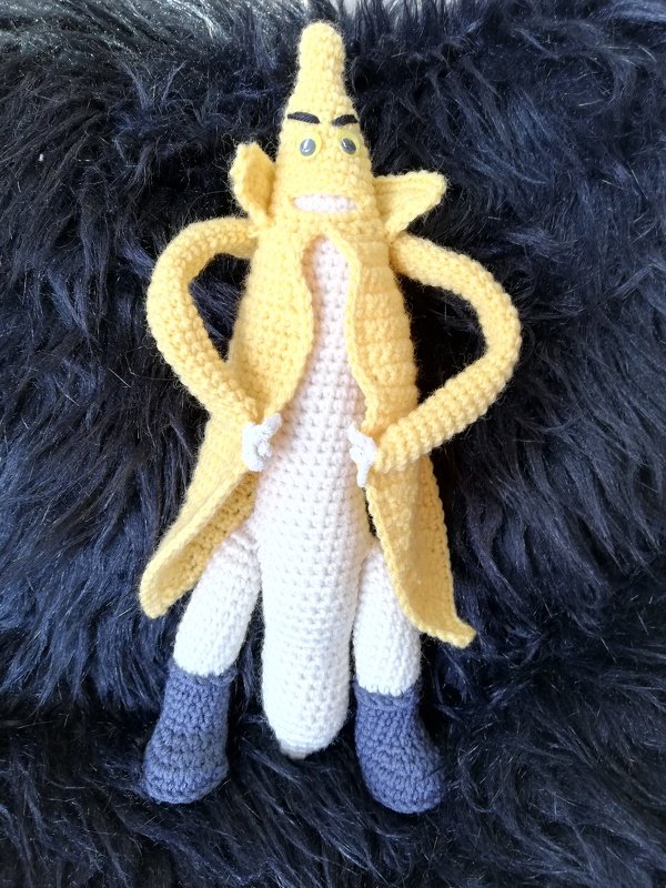 Häkelanleitung Jim Banane oder Komissar Jim