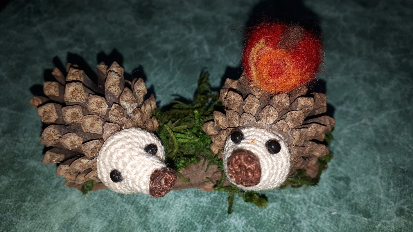 Häkelanleitung Kieferzapfen-Igelchen, PDF Datei