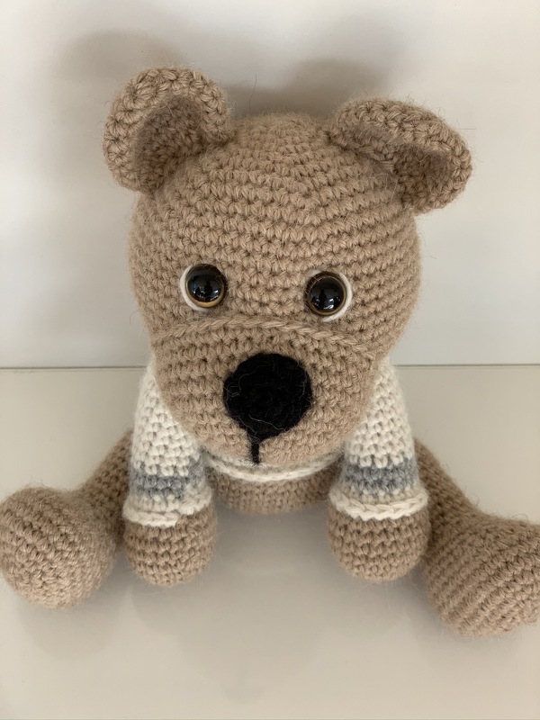 Bärchen mit Blume Häkelanleitung / Amigurumi