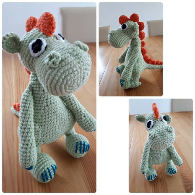 Drache Draco Häkelanleitung