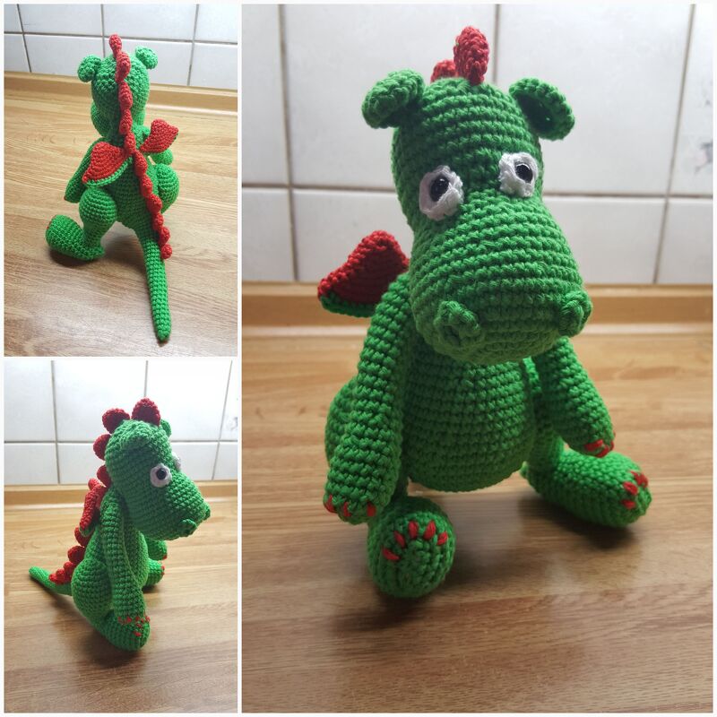 Drache Draco Häkelanleitung