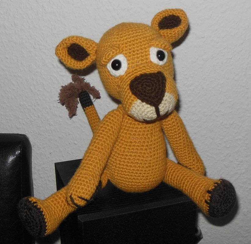 Klein Tiger Tomi Häkelanleitung