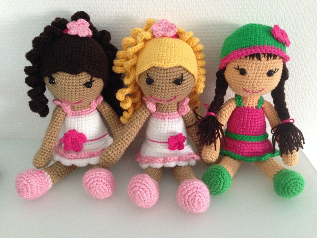 Mädchen Puppe Engela Häkelanleitung