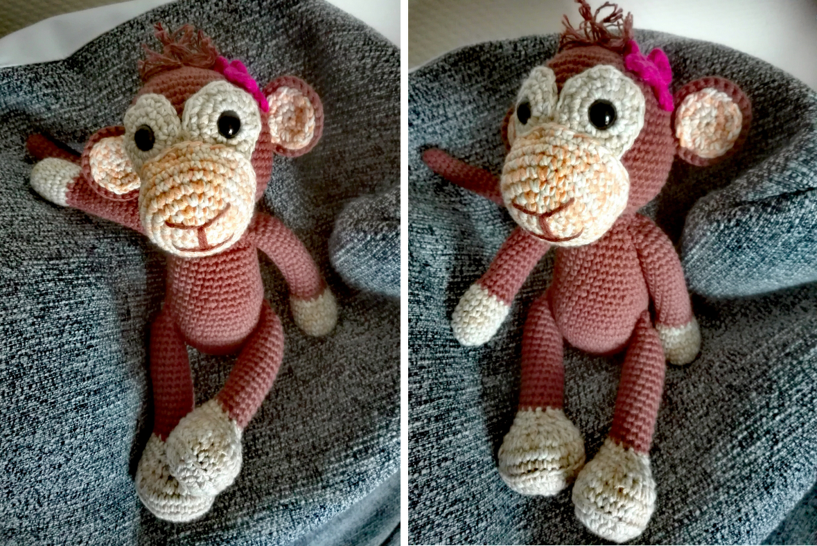 Äffchen Julie Häkelanleitung