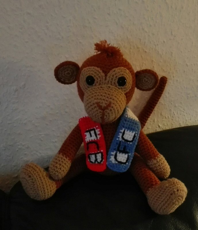 Äffchen Julie Häkelanleitung