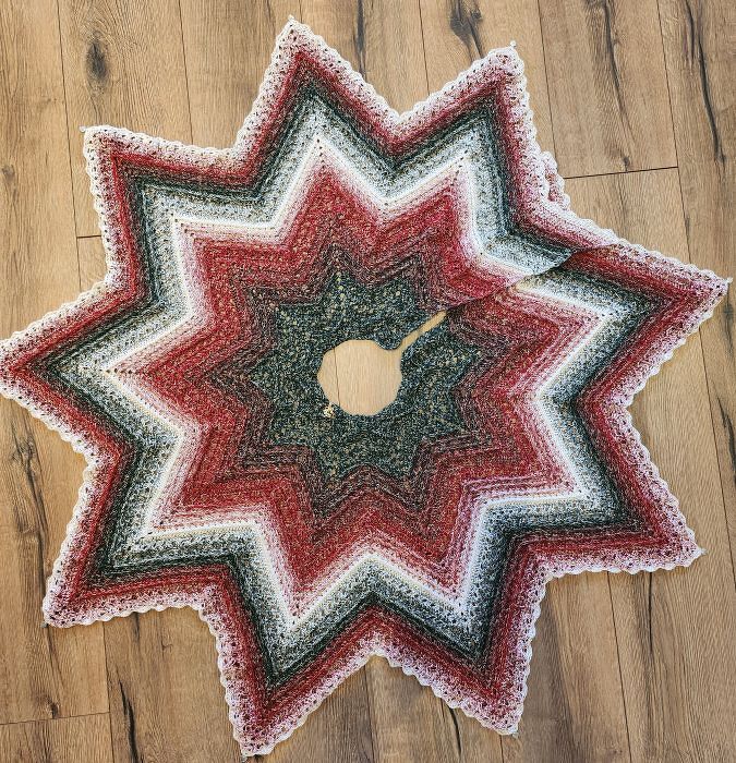 Weihnachtsbaumdecke "Annes Stern"