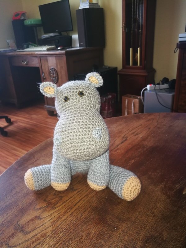 Kleines Nilpferd Timi Häkelanleitung