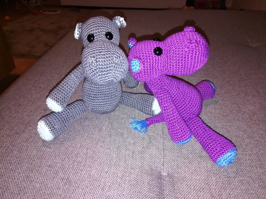 Kleines Nilpferd Timi Häkelanleitung