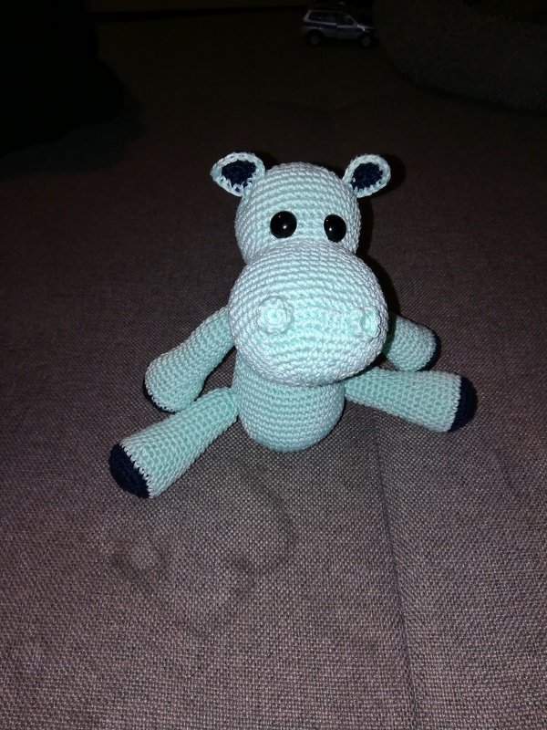 Kleines Nilpferd Timi Häkelanleitung