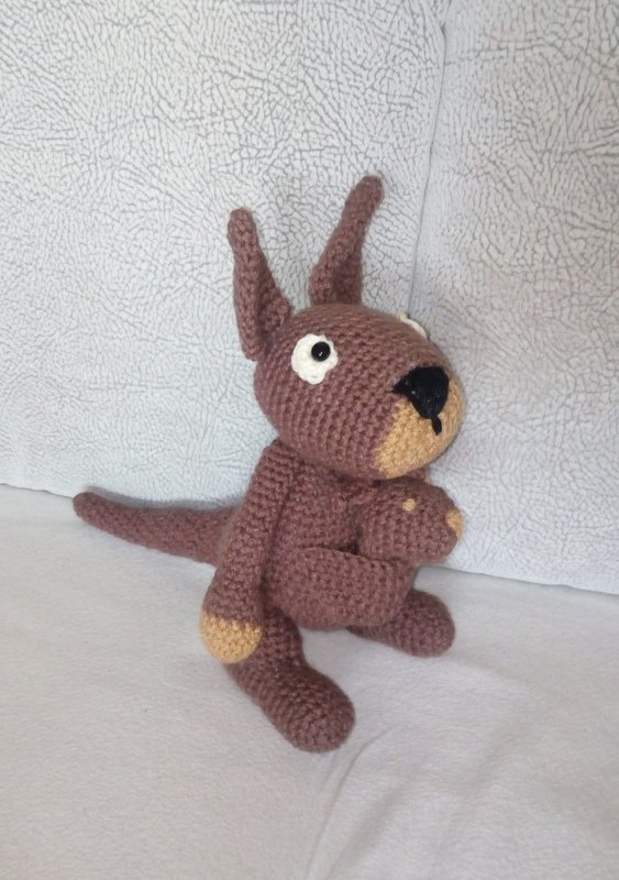 Känguru mit Baby PDF Häkelanleitung