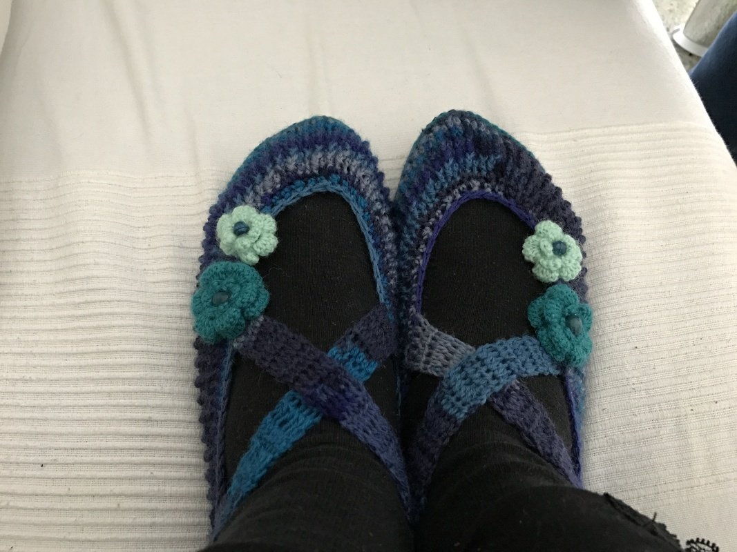 Häkelanleitung leichte Sommerballerinas Gr. 36 - 43