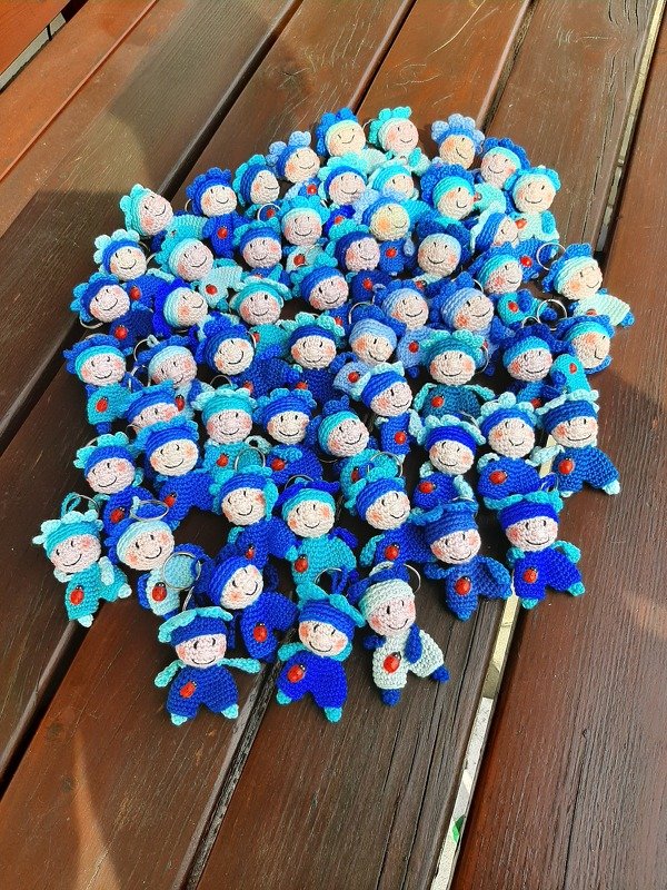 Glücksklee Schlüsselanhänger Kleeblatt Taschenbaumler Glücksbringer