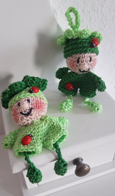 Glücksklee Schlüsselanhänger Kleeblatt Taschenbaumler Glücksbringer