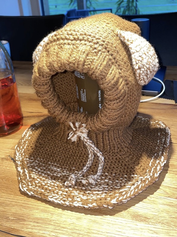 Strickanleitung Schlupfmütze ++ Amelie ++, mit Kragen, für alle Größen