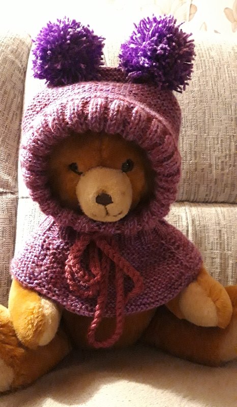 Strickanleitung Schlupfmütze ++ Amelie ++, mit Kragen, für alle Größen