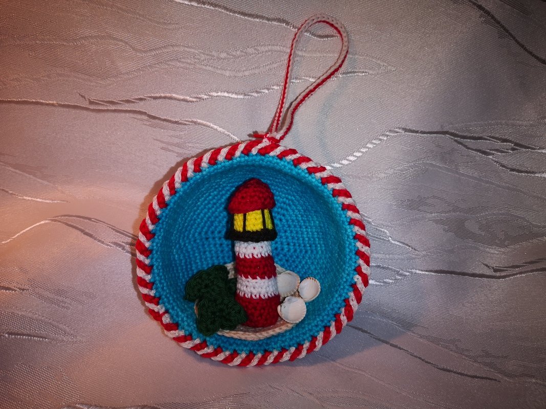 Häkelanleitung Maritime Dekokugel Leuchtfeuer