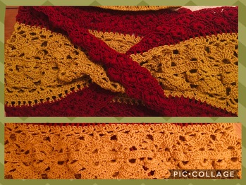 Weniger Maschen angeschlagen und nicht bis zu Ende gemacht aber sehr zufrieden 😁