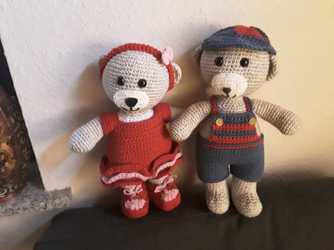 Häkelanleitung Theo und Thea Teddy