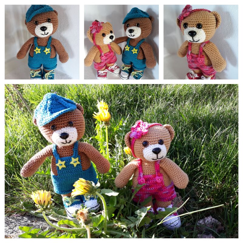 Häkelanleitung Theo und Thea Teddy