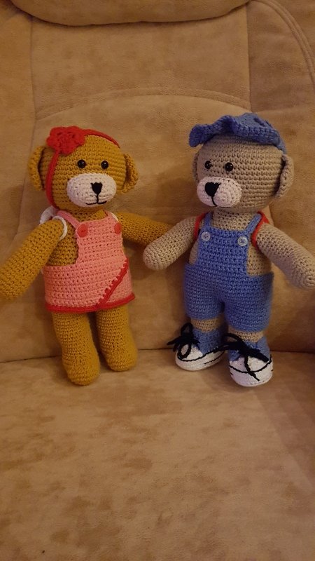 Häkelanleitung Theo und Thea Teddy