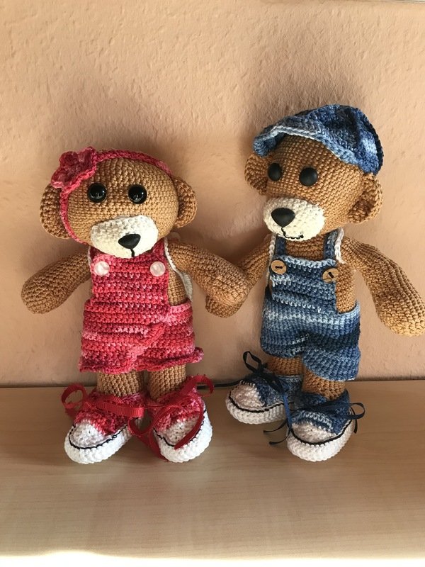 Häkelanleitung Theo und Thea Teddy