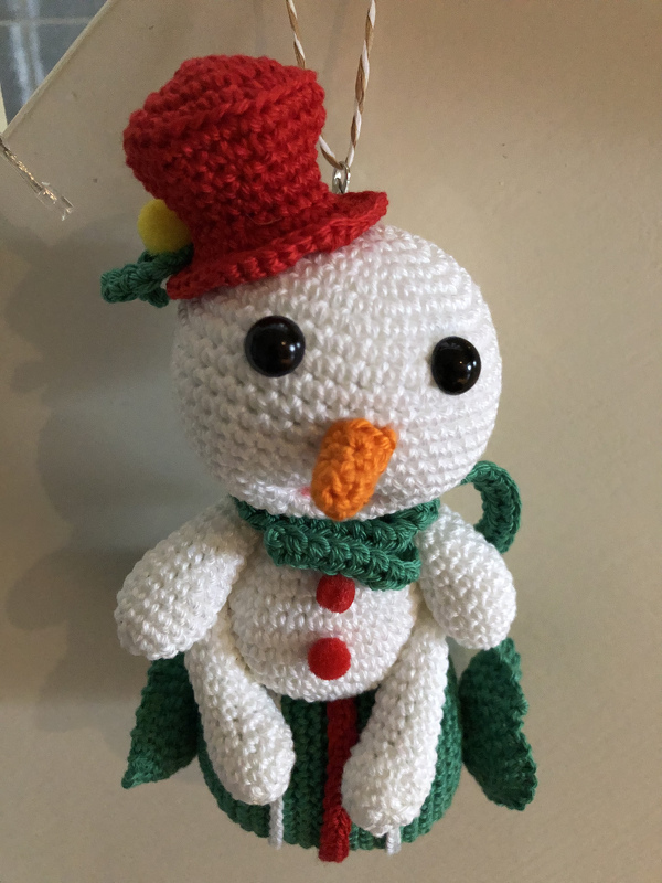 Snowman - Candy Christmas decoration Pattern Amigurumi