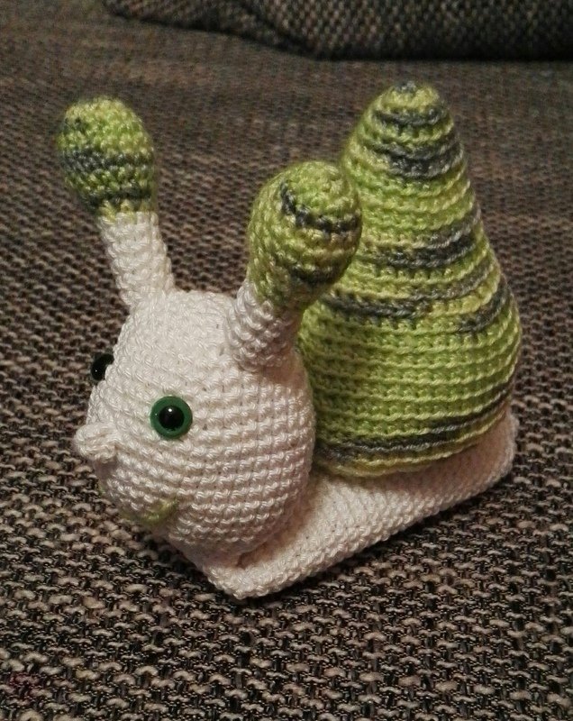 Häkelanleitung Schnecke Finchen Wuschel