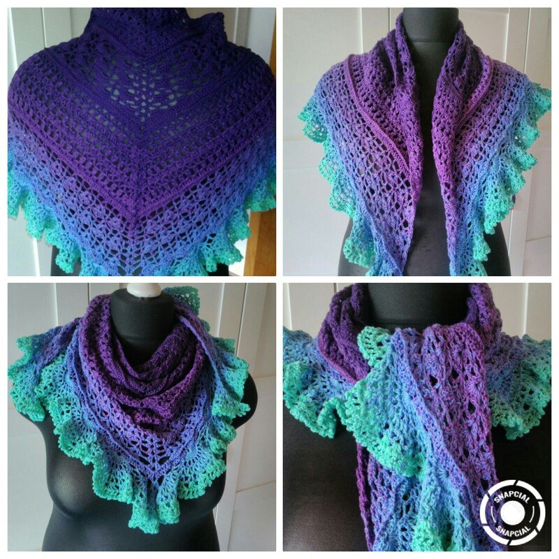 Häkelanleitung Dreieckstuch Gloria