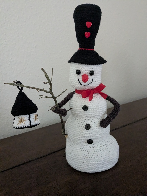 Schneemann Mit Laterne Amigurumi Weihnachten