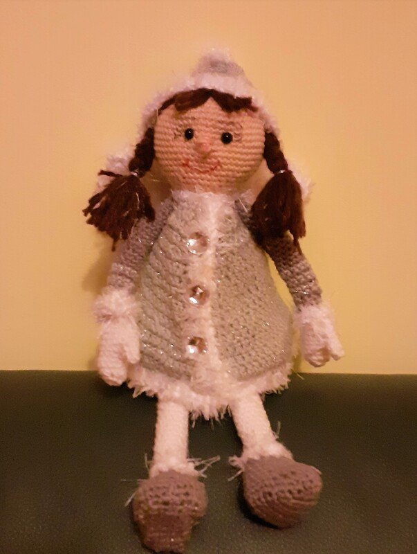 Häkelanleitung für Gabis Wintermädchen (Engel) Emelie