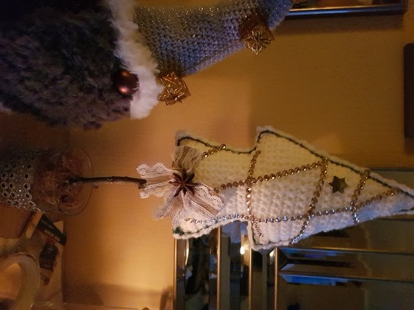 Weihnachtbäumchen  - XL Weihnachtbäumchen aus Textilgarn - Häkelanleitung