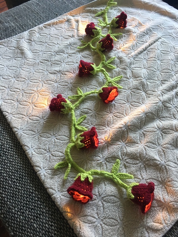 Lichterkette Glockenblume, Häkelanleitung