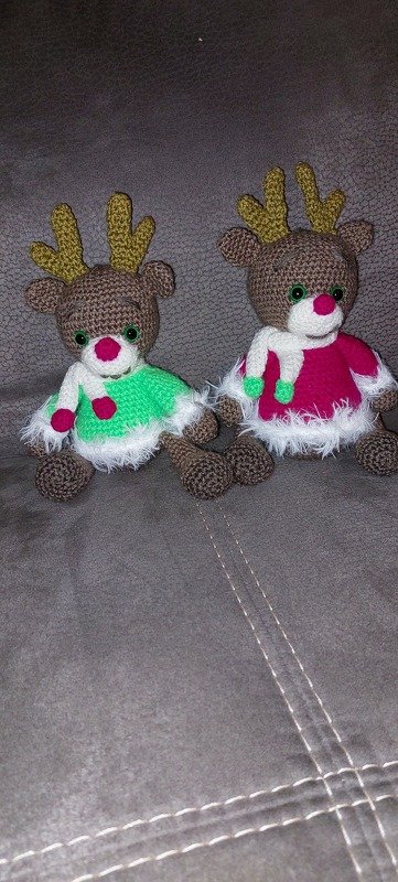 Crochet pattern amigurumi Christmas reindeer