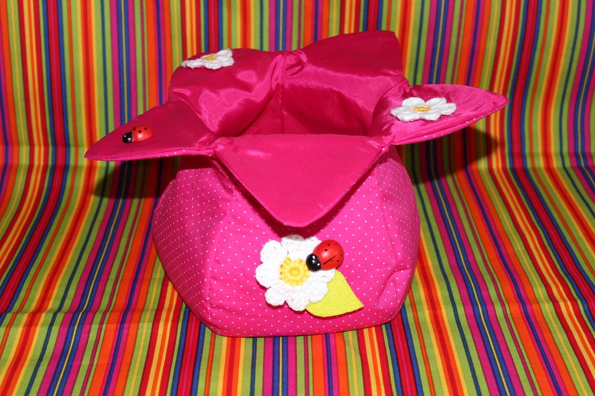 Stoffkörbchen Blüte - orimono nähen Anleitung